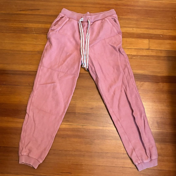 Aerie Pink Ribbed Hoodie and Jogger Set - Picture 6 of 9